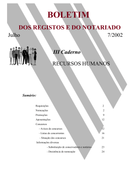 Caderno n&ordm; 3 - Instituto dos Registos e Notariado