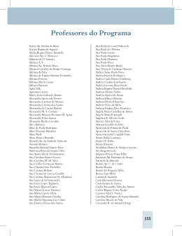 Professores do Programa