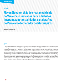Flavonóides em chás de ervas medicinais do Ver-o - Ver-a