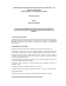 fao projeto utf/bra/066/bra desenvolvimento de comunidade