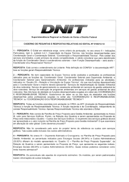 Caderno de Perguntas e Respostas
