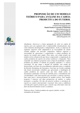 proposi&ccedil;&atilde;o de um modelo te&oacute;rico para an&aacute;lise da cadeia