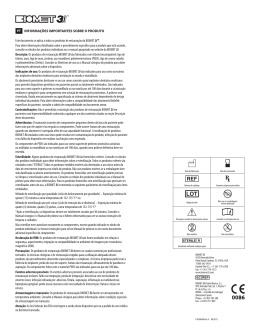 PT INFORMAÇÕES IMPORTANTES SOBRE O