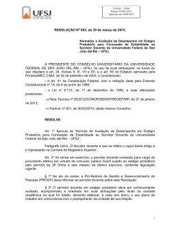 RESOLU&Ccedil;&Atilde;O No 003, de 30 de mar&ccedil;o de 2015. A