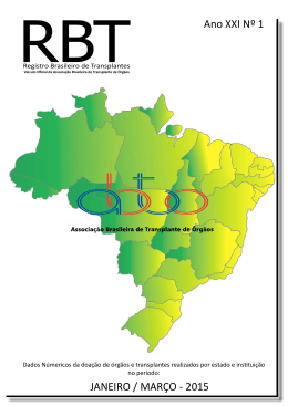 JANEIRO / MAR&Ccedil;O - 2015 Ano XXI N&ordm; 1