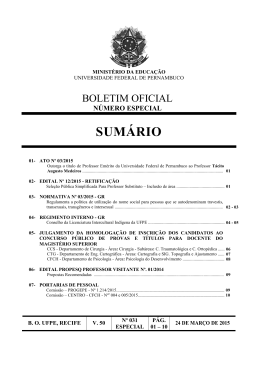 Portaria Normativa N&ordm; 03, de 23 de mar&ccedil;o de 2015