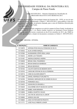 UFFS Medicina 2013/2