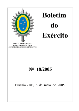 BE18 - Secretaria-Geral do Ex&eacute;rcito