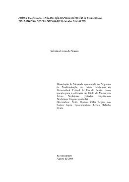 Sabrina Lima de Souza - Faculdade de Letras