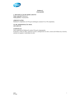 Diabinese&reg; clorpropamida I - IDENTIFICA&Ccedil;&Atilde;O DO