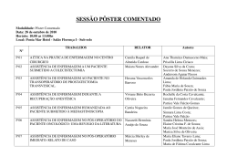 SESS&Atilde;O P&Ocirc;STER COMENTADO