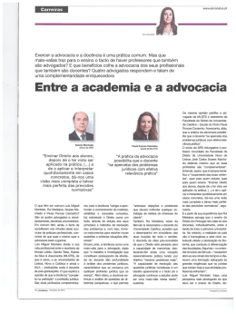 Exercer a advocacia e a doc&ecirc;ncia &eacute; uma pr&aacute;tica comum. Mas que
