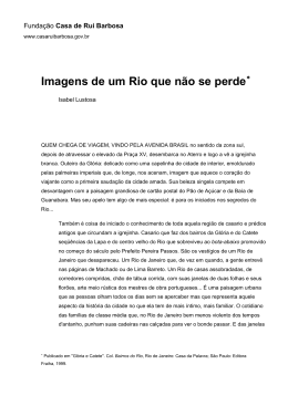 Imagens de um Rio que n&atilde;o se perde