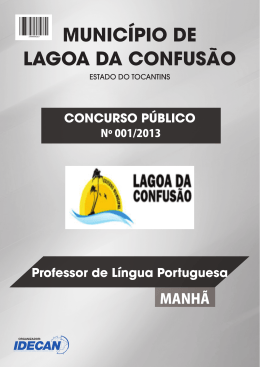 PROFESSOR DE LÍNGUA PORTUGUESA