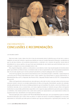 8 - Conclus&otilde;es e Recomenda&ccedil;&otilde;es - Conselho Nacional de Educa&ccedil;&atilde;o