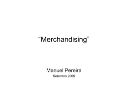 “Merchandising” - Manuel Pereira