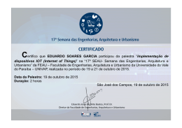 implementa&ccedil;&atilde;o de dispositivos iot (internet of thi