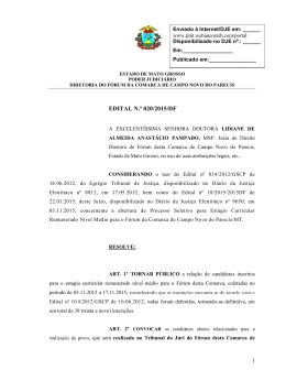 edital n.º 020/2015/df - Tribunal de Justiça do Estado de Mato Grosso