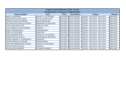 Resultado da 1&ordf; chamada