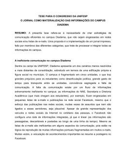 Jornal como Materialização da Informação Campus
