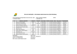 (Ficha de inscri\347\343o Copa Brasil