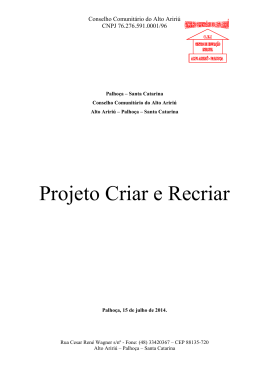 Projeto Criar e Recriar Alto Aririu _1_