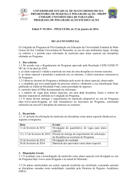 Edital 01/2006 &ndash; PROPP/UEMS