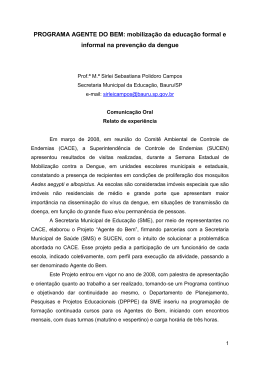 PROGRAMA AGENTE DO BEM: mobiliza&ccedil;&atilde;o da educa&ccedil;&atilde;o