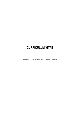 curriculum vitae - CA3 - Computational Intelligence Research Group