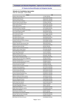 Lista de Aprovados - Agência de Certificação Ocupacional