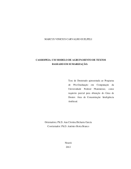 MARCUS VINICIUS CARVALHO GUELPELI CASSIOPEIA: UM