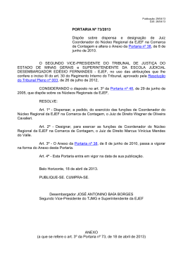 nº 73/2013 - Tribunal de Justiça de Minas Gerais