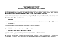 Edital de Convoca&ccedil;&atilde;o para 4&ordm; Curso de Forma&ccedil;&atilde;o