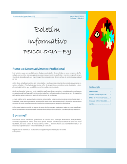 Edi&ccedil;&atilde;o 01-Volume 01 mar&ccedil;o-abril