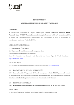 1. ABERTURA A Faculdade de Empresarial de Chapec&oacute;