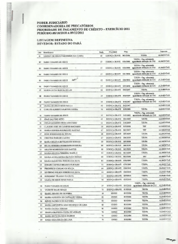 lista de precatórios - 004