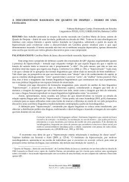58 a discursividade rasurada em quarto de despejo