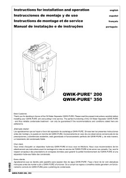 QWIK-PURE® 200 QWIK-PURE® 350
