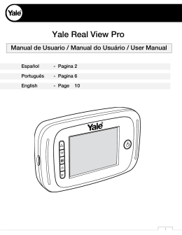 Manual de usuario Yale Real View Pro