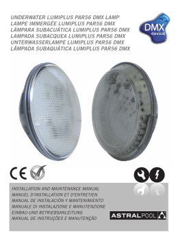 UNDERWATER LUMIPLUS PAR56 DMX LAMP LAMPE IMMERGÉE