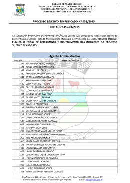 EDITAL N&ordm; - Prefeitura Municipal de Primavera do Leste