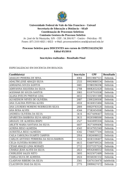 Universidade Federal do Vale do São Francisco - Univasf