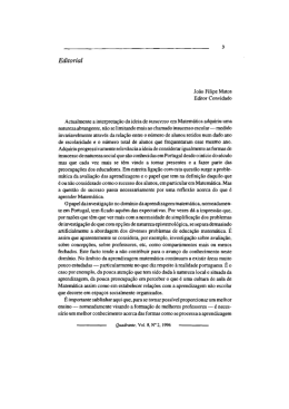 Editorial - Associação de Professores de Matemática