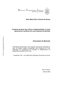 Alice Maria Silva Teixeira de Souza Compras de itens n&atilde;o