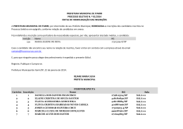 incri&ccedil;&atilde;o Nome RG REJANE MARIA SILVA