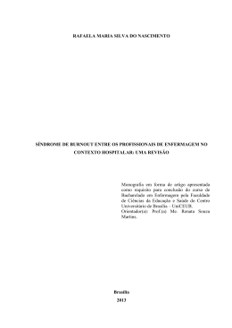 RAFAELA MARIA SILVA DO NASCIMENTO S&Iacute;NDROME DE
