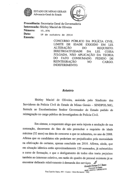 â I ESTADO DE MINAS GERAIS - Advocacia Geral do Estado de