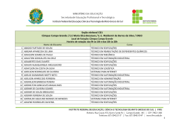Se&ccedil;&atilde;o eleitoral CG1 C&acirc;mpus Campo Grande / E.E Maria Eliza