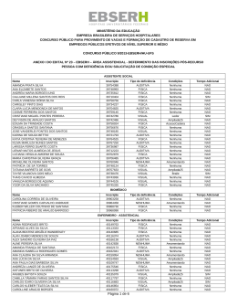 Anexo I do Edital n&deg; 23