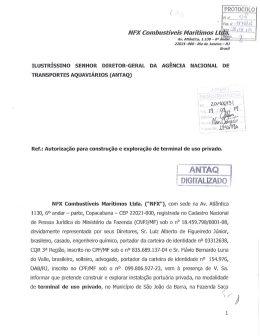 Extrato do requerimento
